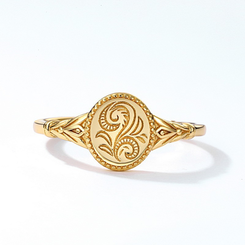 Alloy Geometric Flower Ring Jewelry For Women