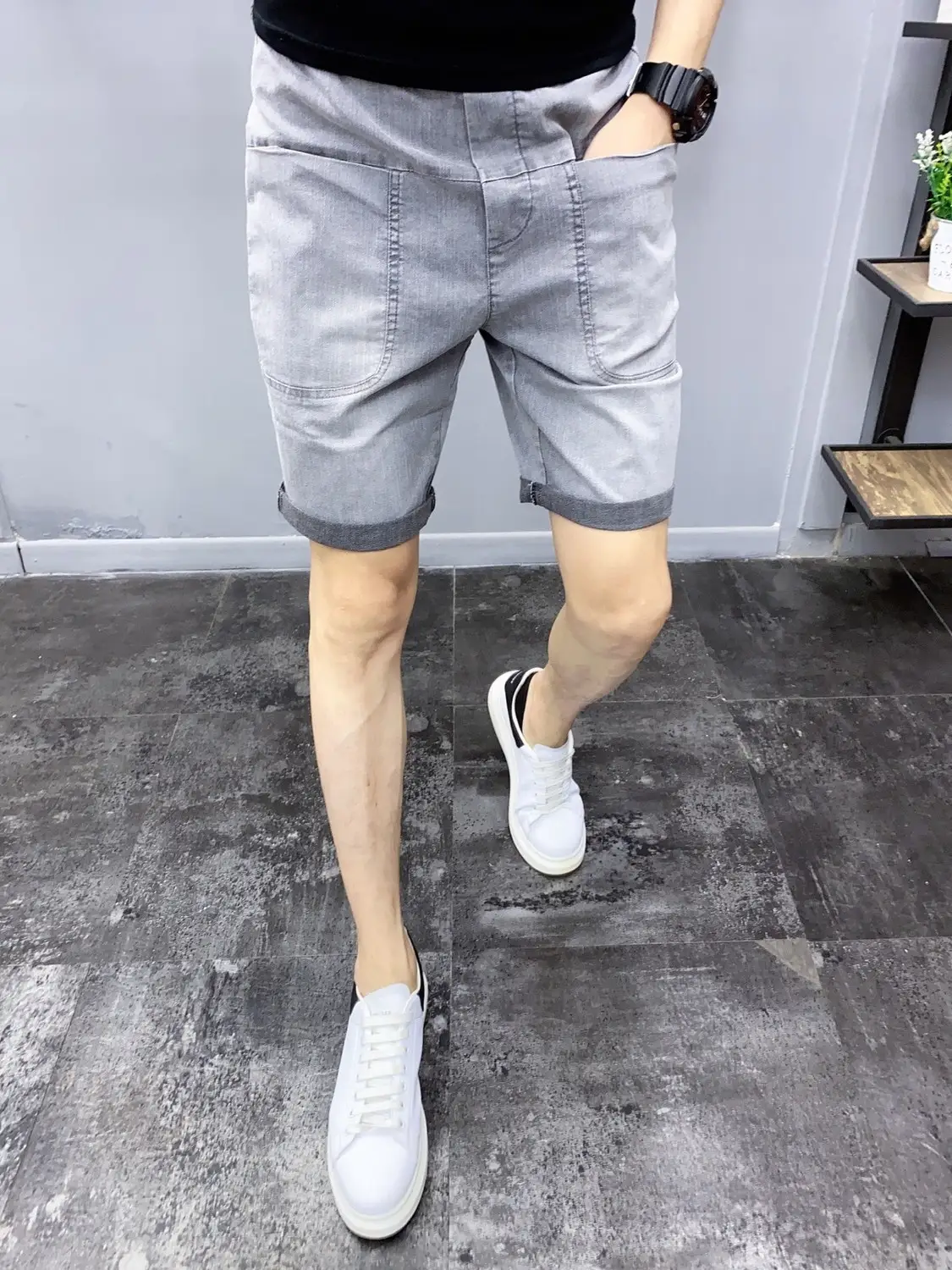 Men's Summer Trendy Slim Denim Shorts