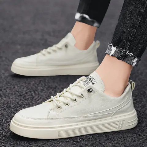 Korean Style Fashionable All-match White Shoes Men's Thin Casual
