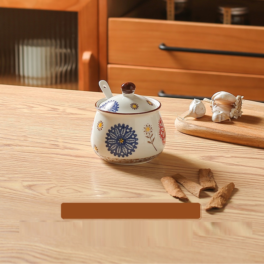 Title 7, Household Salt Pot With Cover Kitchen Japanese ...