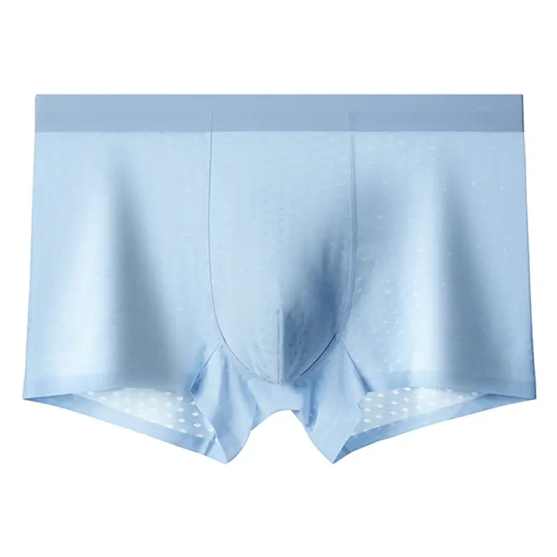 Ice Silk Men's Ultra-thin Breathable Jacquard Mesh Seamless Shorts
