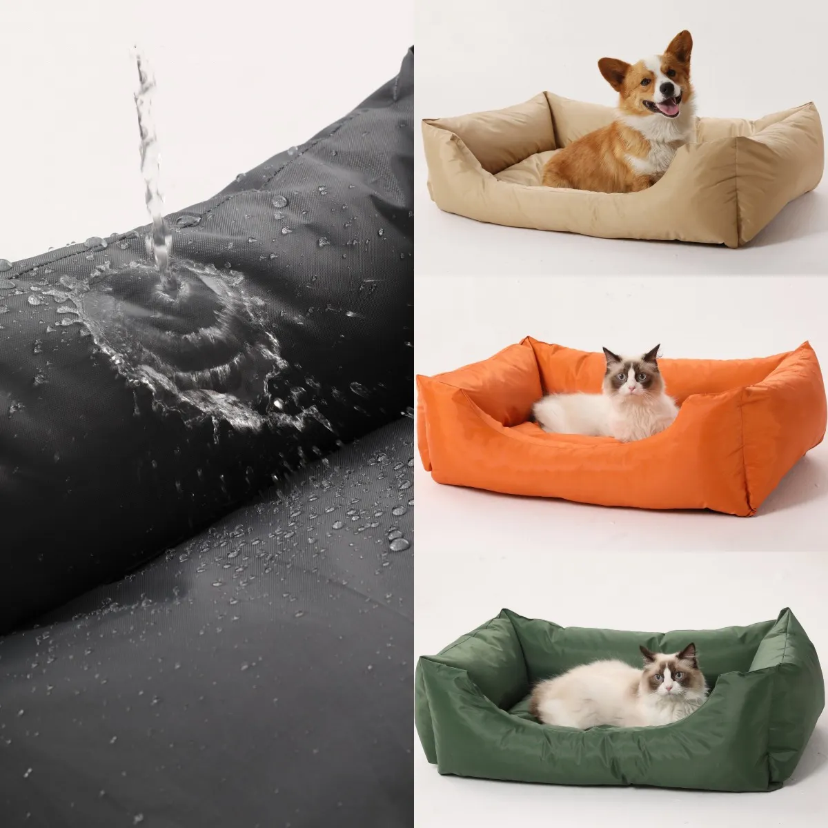 Oxford Cloth Waterproof Simple Fashion Dog Bed