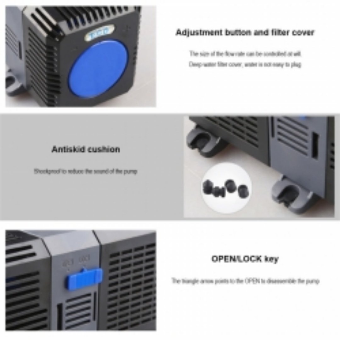 Submersible Water Pump And Filter System 1400-16000L-h For Aquarium, Fish Tank, Garden Fountain - ECO Pond Filter detail photo 7