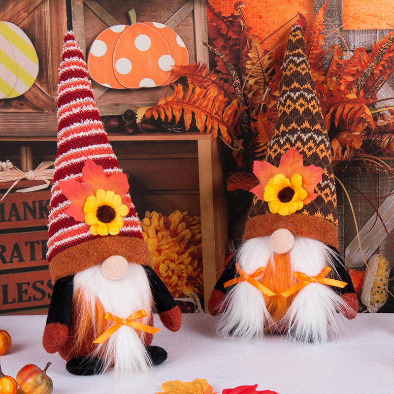 Thanksgiving Sunflower Faceless Baby Doll - Image 2