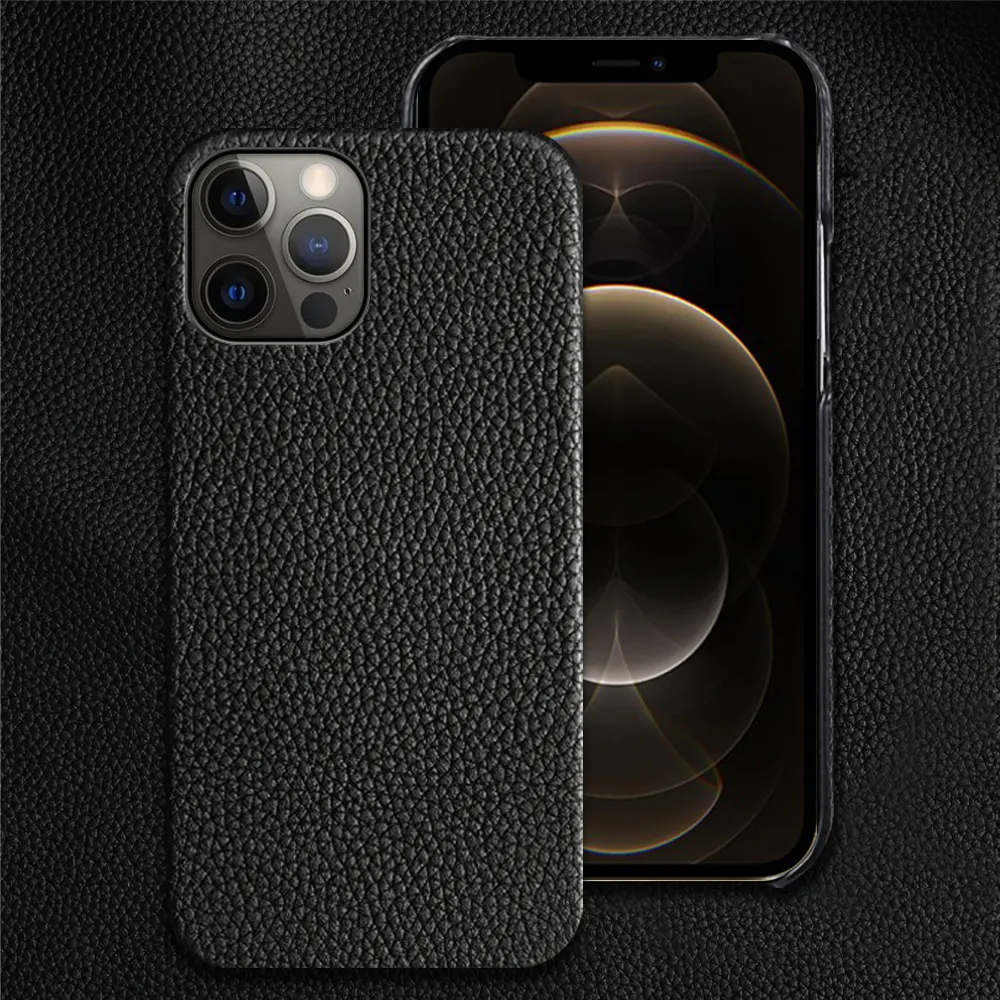 Genuine Leather Protective Case Shatterproof Mobile Phone