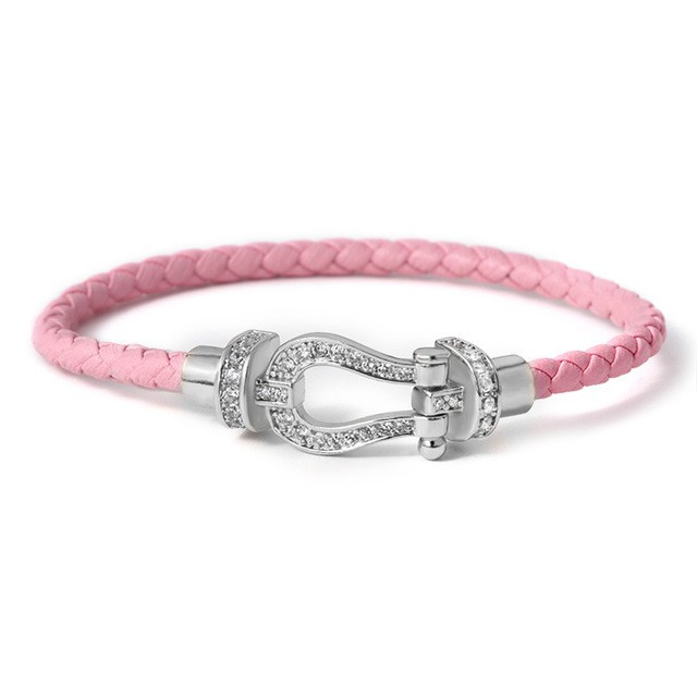 European And American New Classic Fashion Leather Cord Magnetic Bracelet