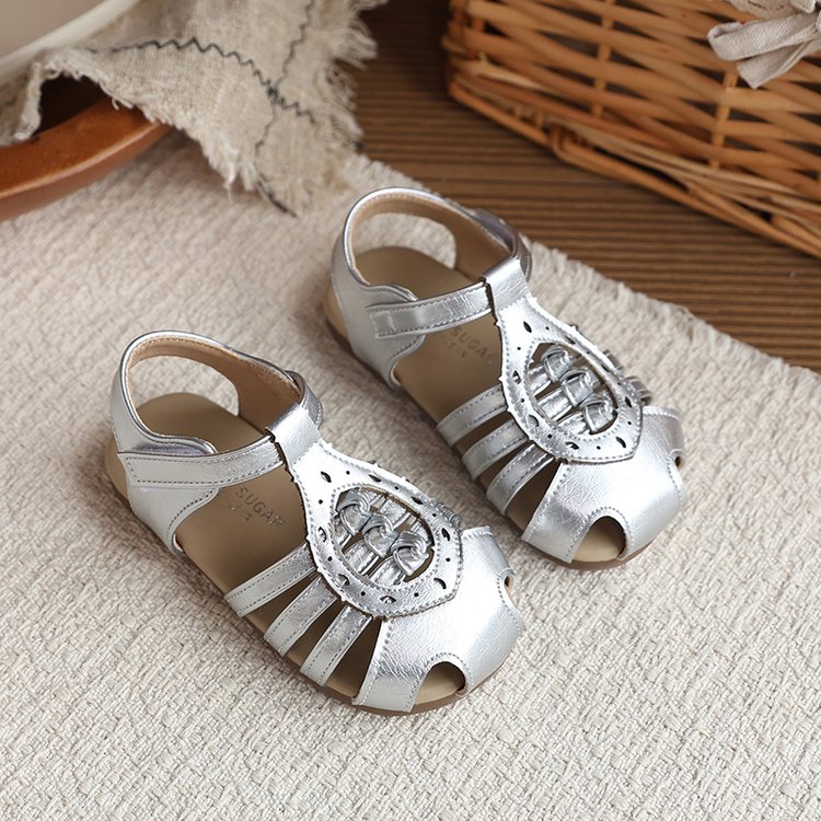 Baotou Woven Roman Sandals 2026 Summer New Arrival Korean Style Princess Shoes For Girls With Openwork Design And Skirt Matching