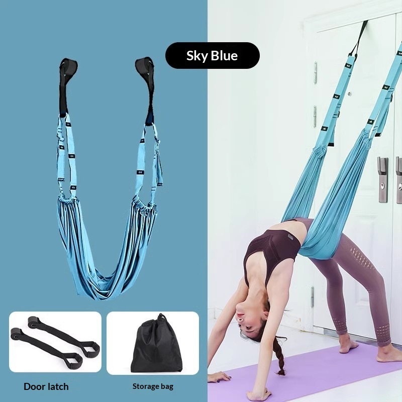 Aerial Yoga Sling Home Yoga Rope Splits Handstand Waist Training Equipment Door Hanging Stretching Strap Elastic Rope