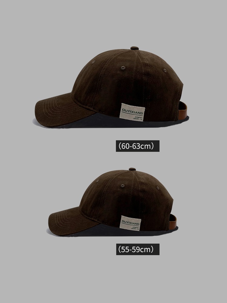 Women's Large Wide Brim Deep Face Duckling Tongue Hat Coffee - Shop at LoveMi