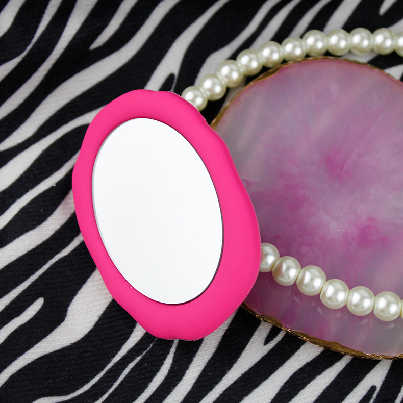 Liquid Silicone Portable Mirror Transparent Air Cushion Ring Buckle Mobile Phone Holder