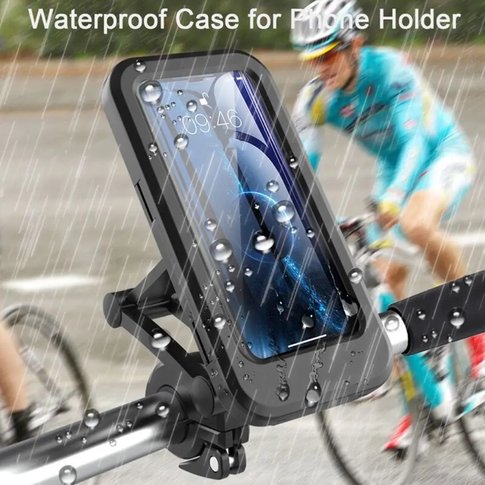 Bicycle Motorcycle Waterproof Mobile Phone Stand Case Folding Navigation
