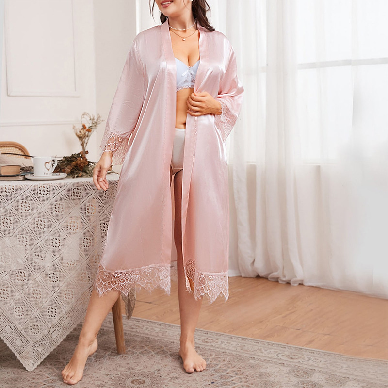 Title 4, Oversize Summer Nightgown Simple Casual Long-sl...