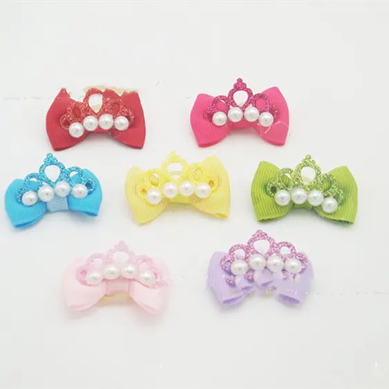Pet Supplies Head Flower Elastic Bow Hair