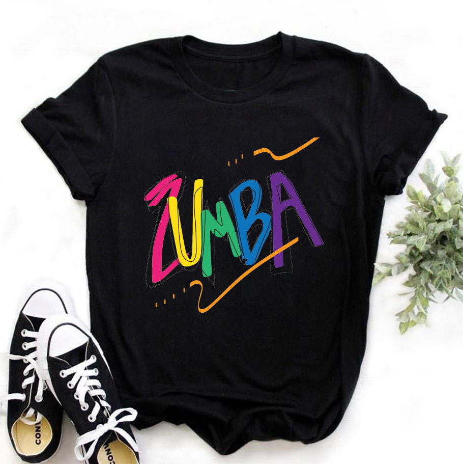 Title 2, Camiseta feminina com estampa aquarela Zumba