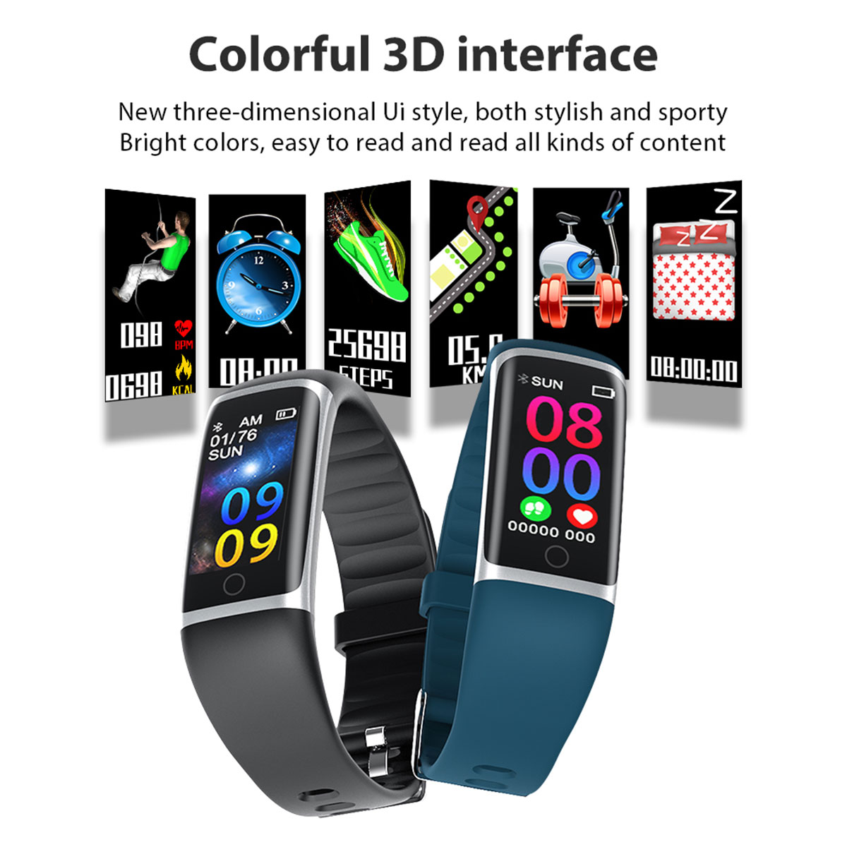 Pedometer Exercise Sleep Monitoring Multi-function Smart Bracelet - Image 5