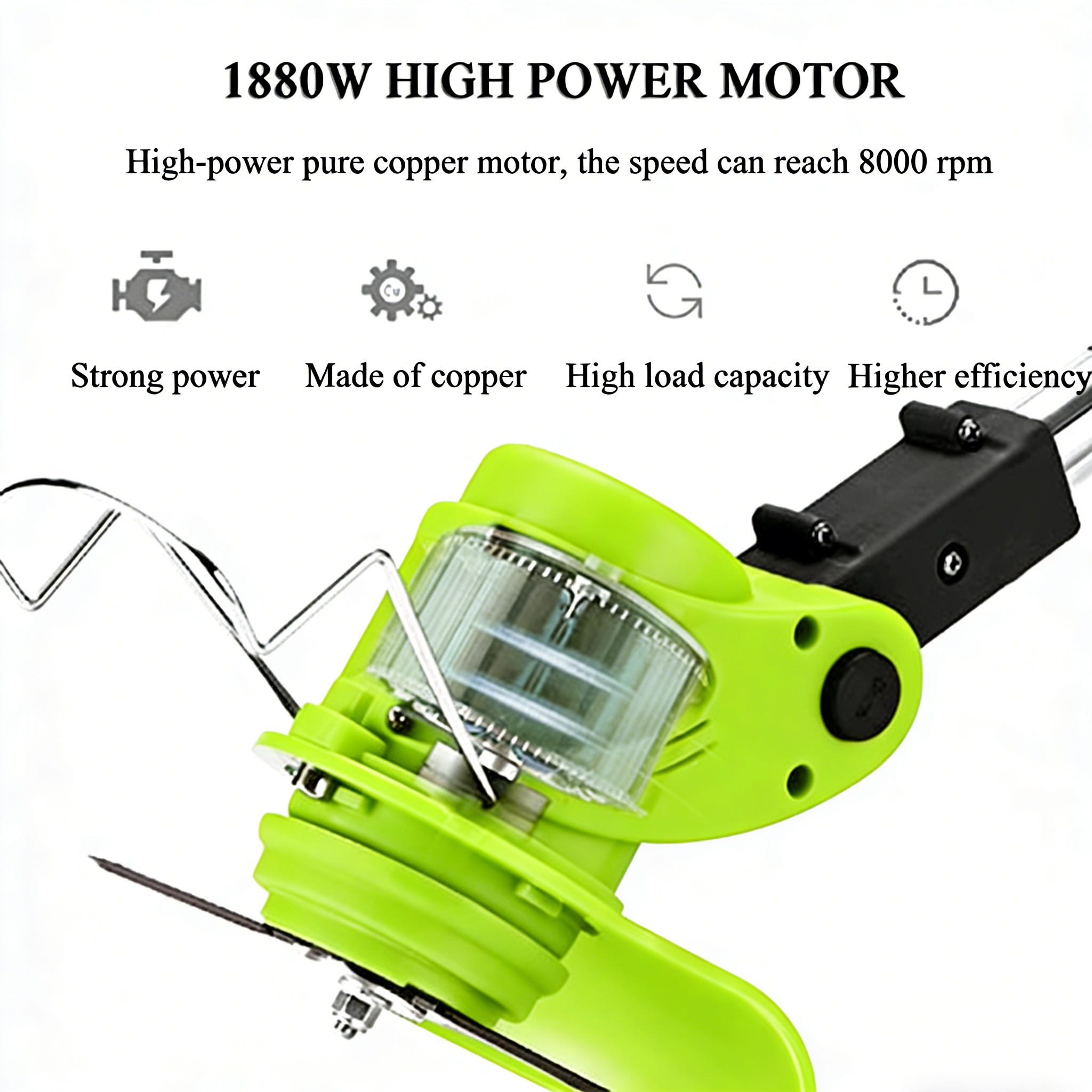 Portable Garden Mower Home Weeder Small Weed Whacker Lithium Battery Rechargeable Weed Whacker Multifunction Hoeing Mower