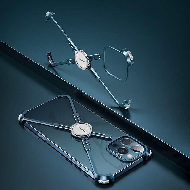 Compatible with , X-Shape Strong Holder Cover Metal Airbag Heat Dissipation Creative Mobile Phone Protective Cover - Image 7