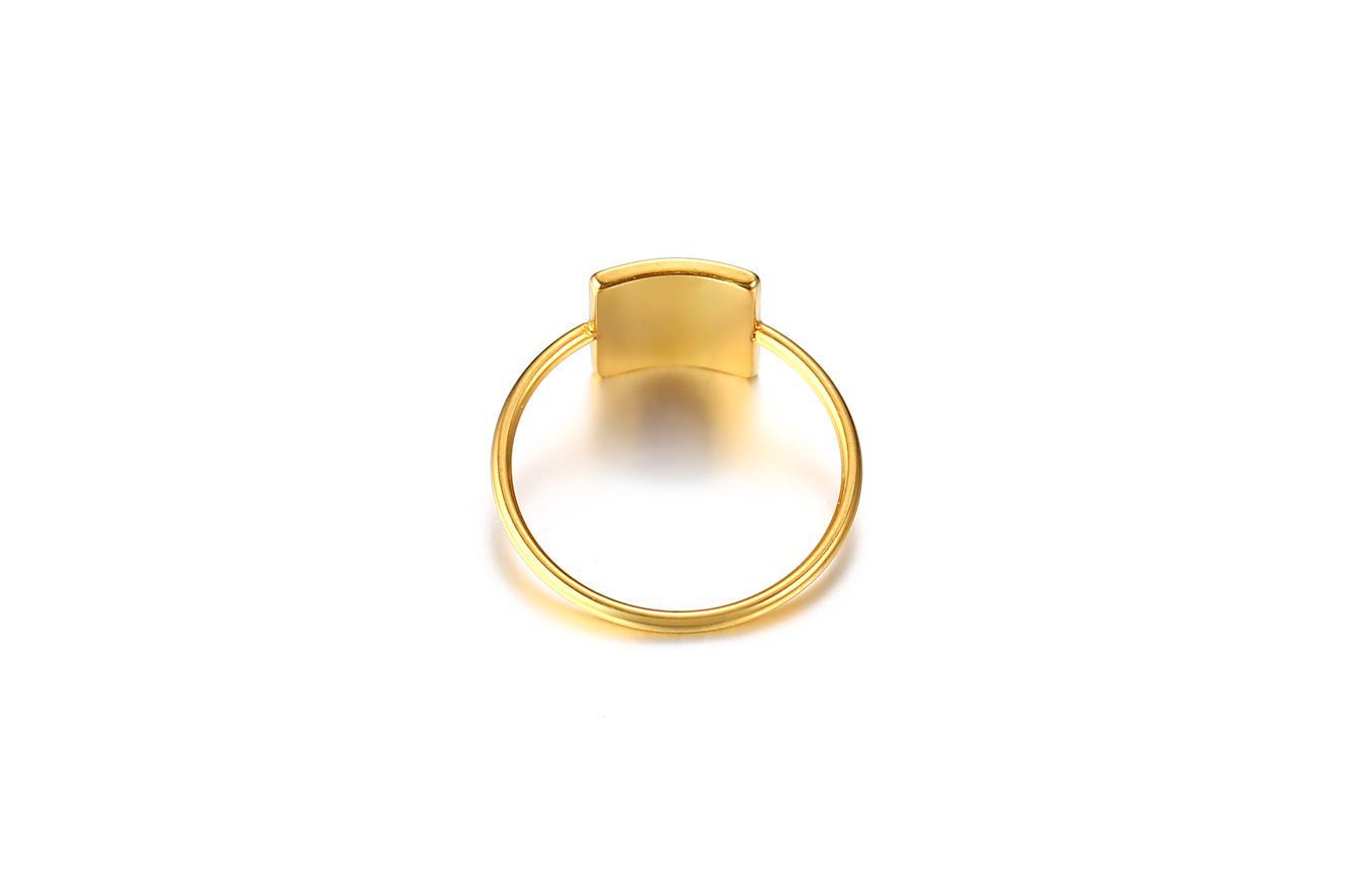 Stainless Steel Bare Geometric Bending Ring