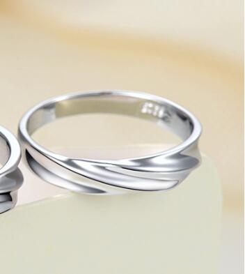 Title 5, Mobius Strip 925 Sterling Silver Simple Couple ...