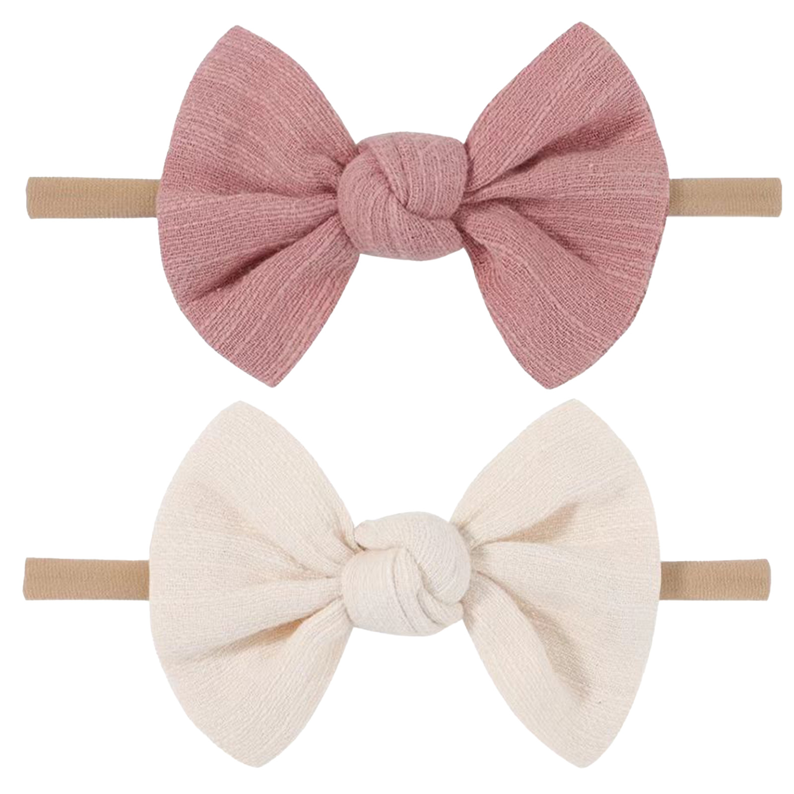Soft Headbands Baby Girls Nylon Headband With Hair Bow Hairbands Hair Accessories For Newborn Infant Toddler Kids — foto 7