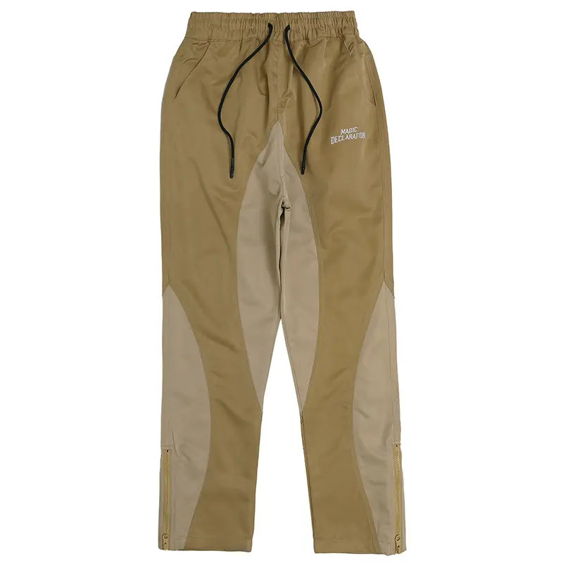 American High Street Alphabet Embroidered Panel Contrast Track Pants