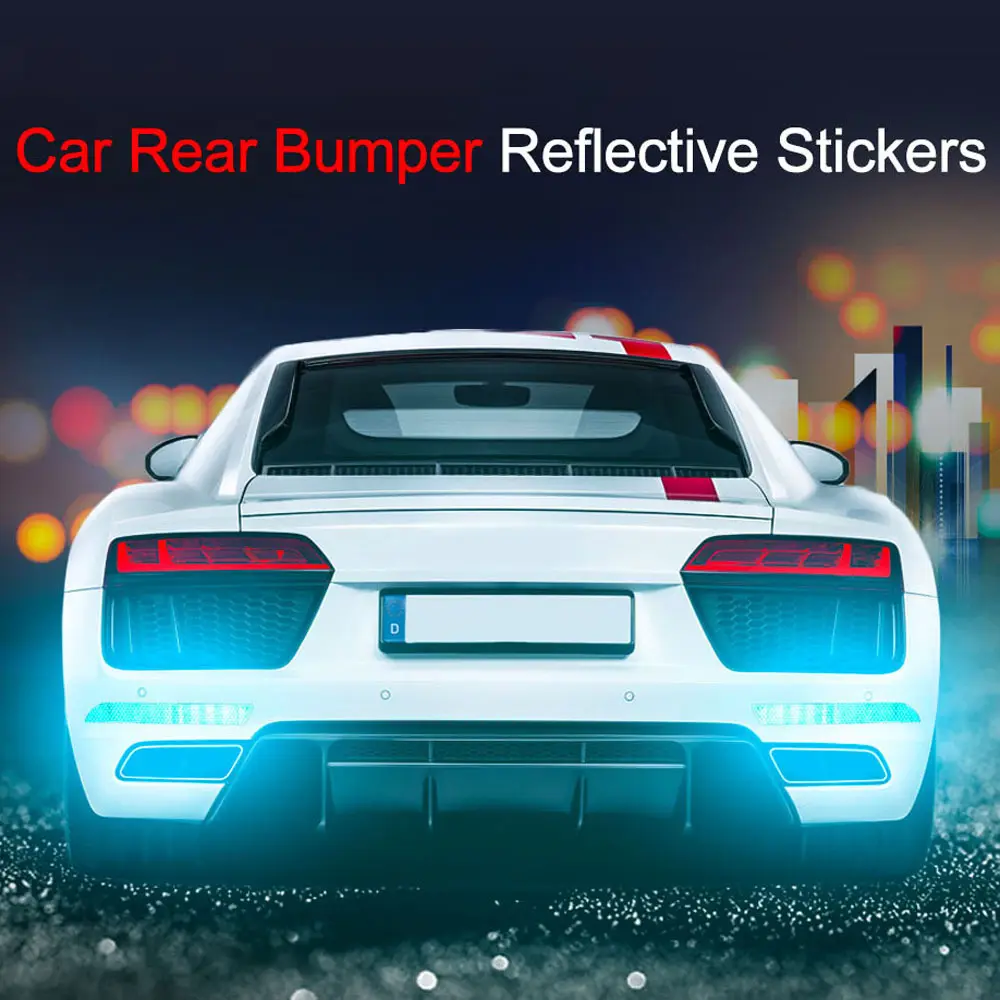 Body Reflective Sticker Car Rear Bumper Film