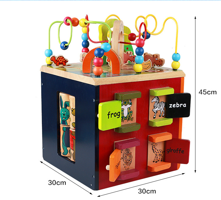 Multifunctional Four-sided Bead-stringing Toy Educational Toys - Image 6