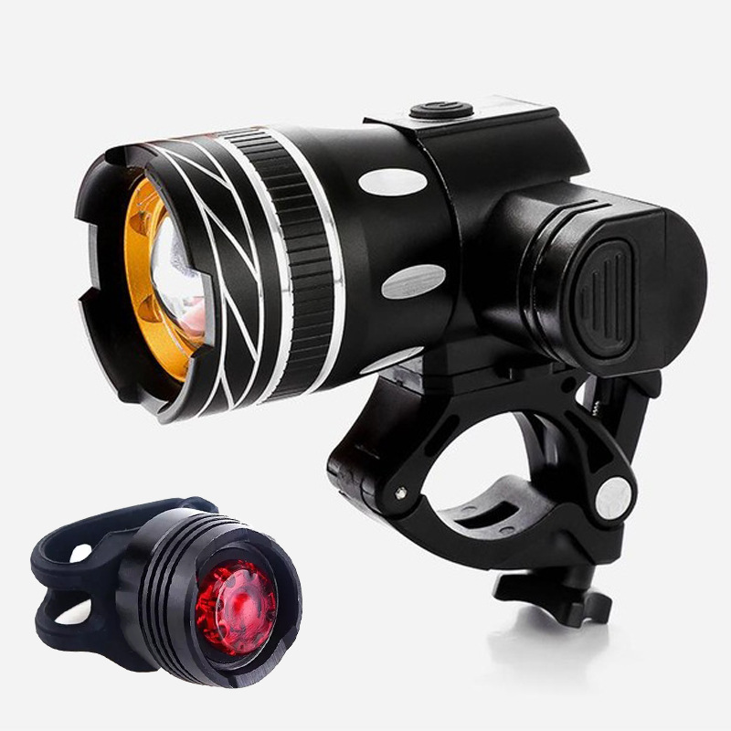Rechargeable bicycle headlights