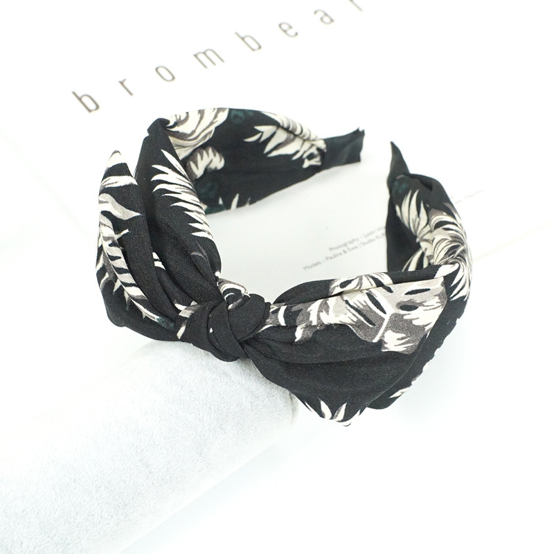 Creative Temperament Print Dark Headband Match Every Color Black2 - Shop at LoveMi
