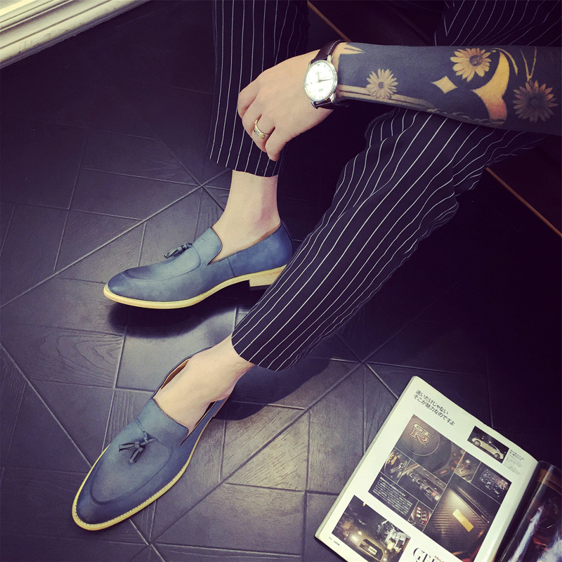 Title 1, Zapatos casuales de cuero para hombre Loafers d...