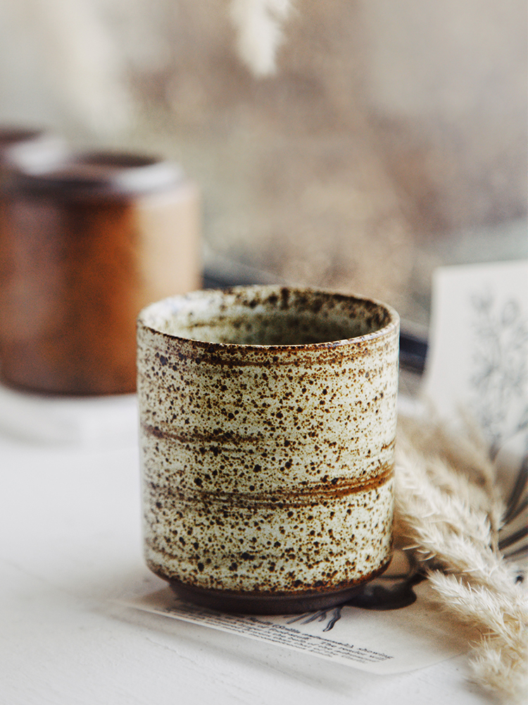 Retro Style Creative Stoneware Household Coffee Tableware Teacup