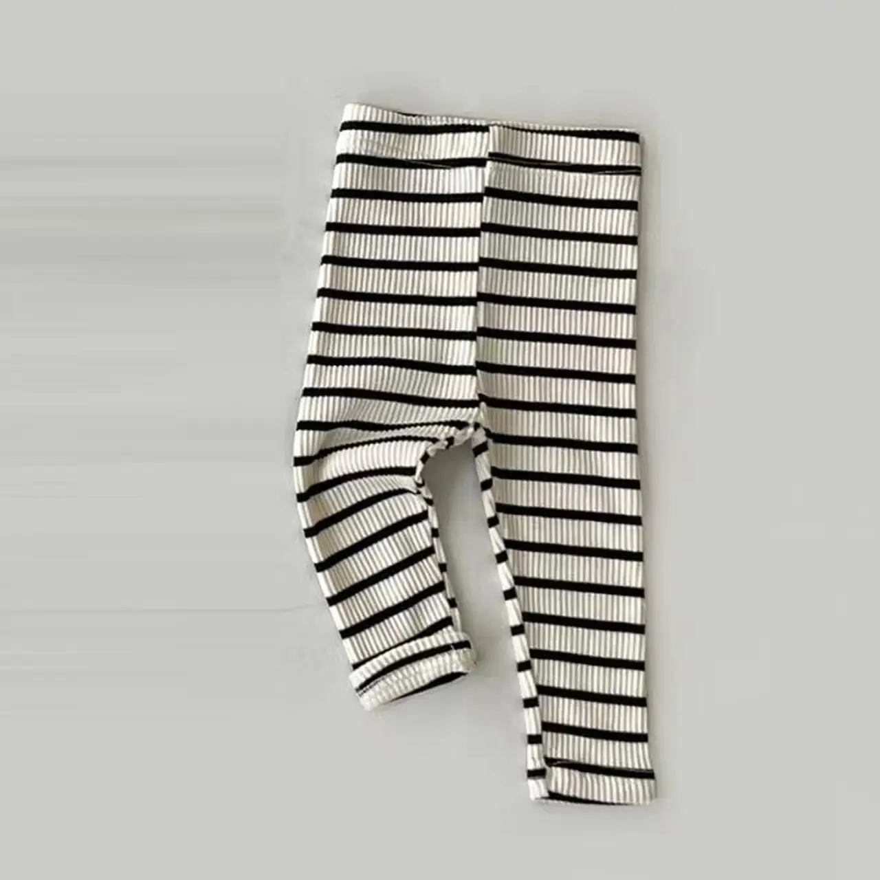 Baby Leggings Elastic Slim Pants For Boys And Girls Striped Trousers