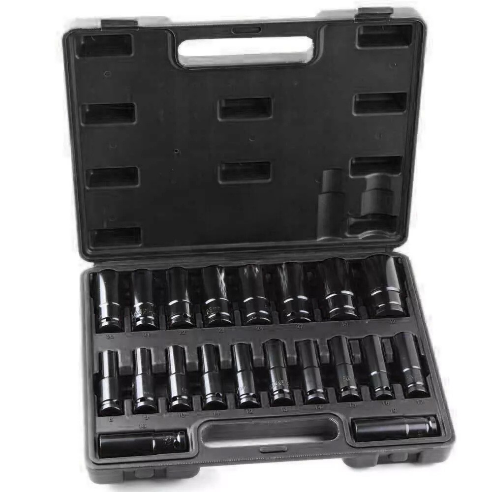 20PCS Deep Impact Socket Set 1 2 Inch Drive Metric 8 - 32mm For Car Truck — image 9