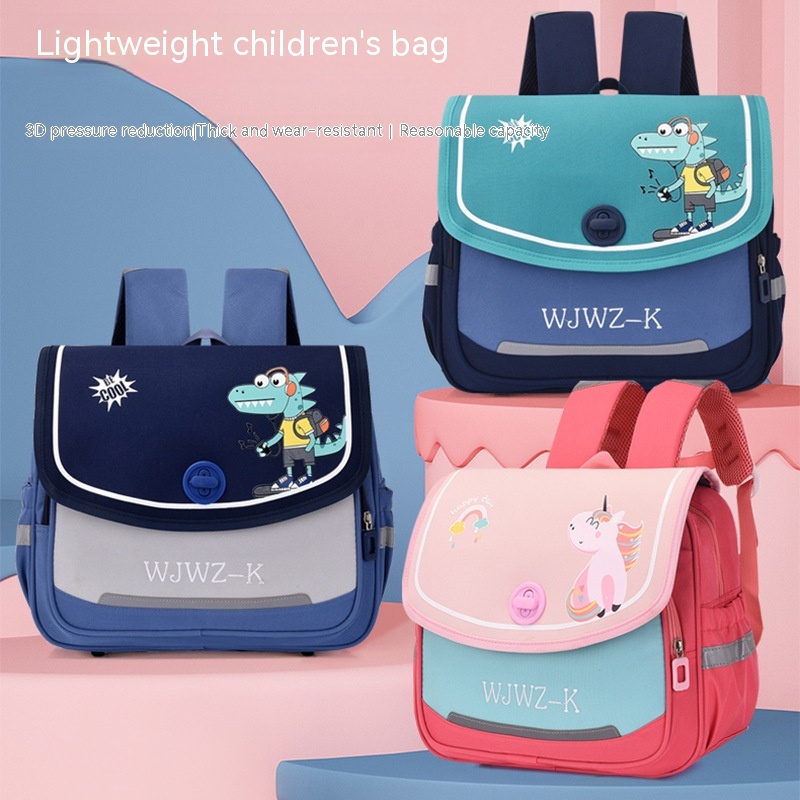 Kindergarten Children’s Horizontal Cartoon Schoolbag