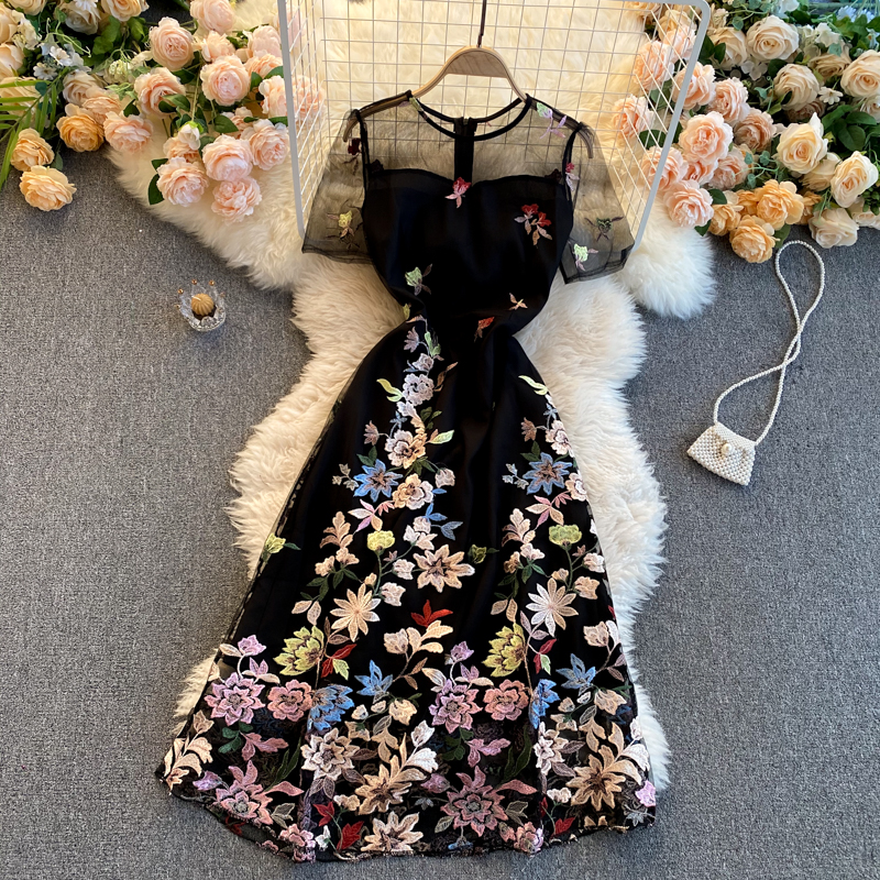 Embroidered A-Line Dress, picture 6 of 6