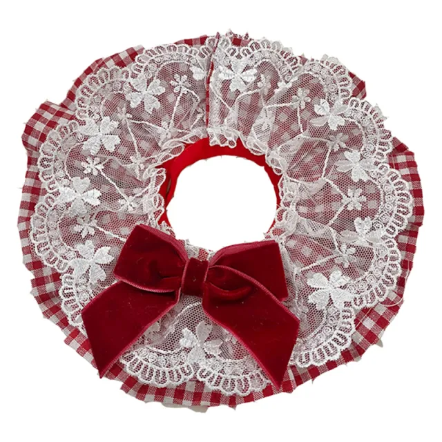 Cute Cat Dog Scarf Photo Jewelry Red - Shop at LoveMi