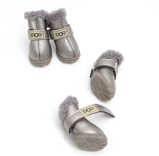 Dog Thick Snow Boots Keep Warm Teddy