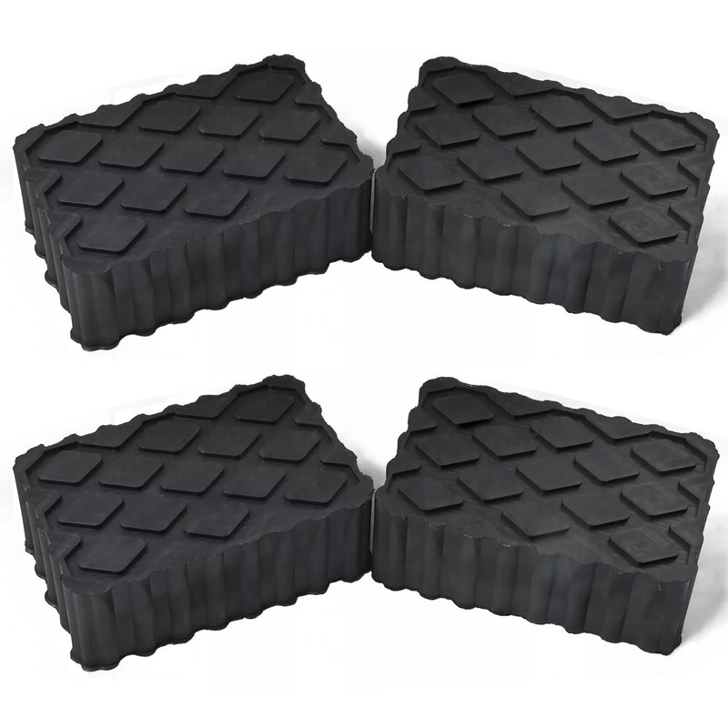 4X Ramp Jacking Rubber Blocks - Universal Scissor Car Lift Pads 120x80x40 Mm — image 6