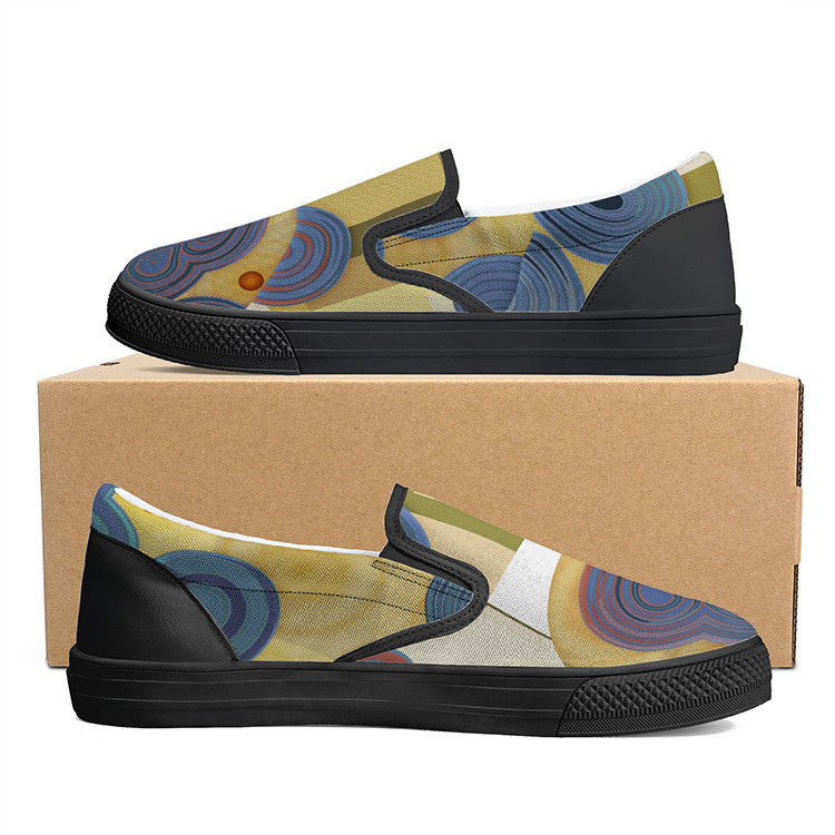 Low-top Lace-up Platform Round-toe Canvas Canvas Shoes