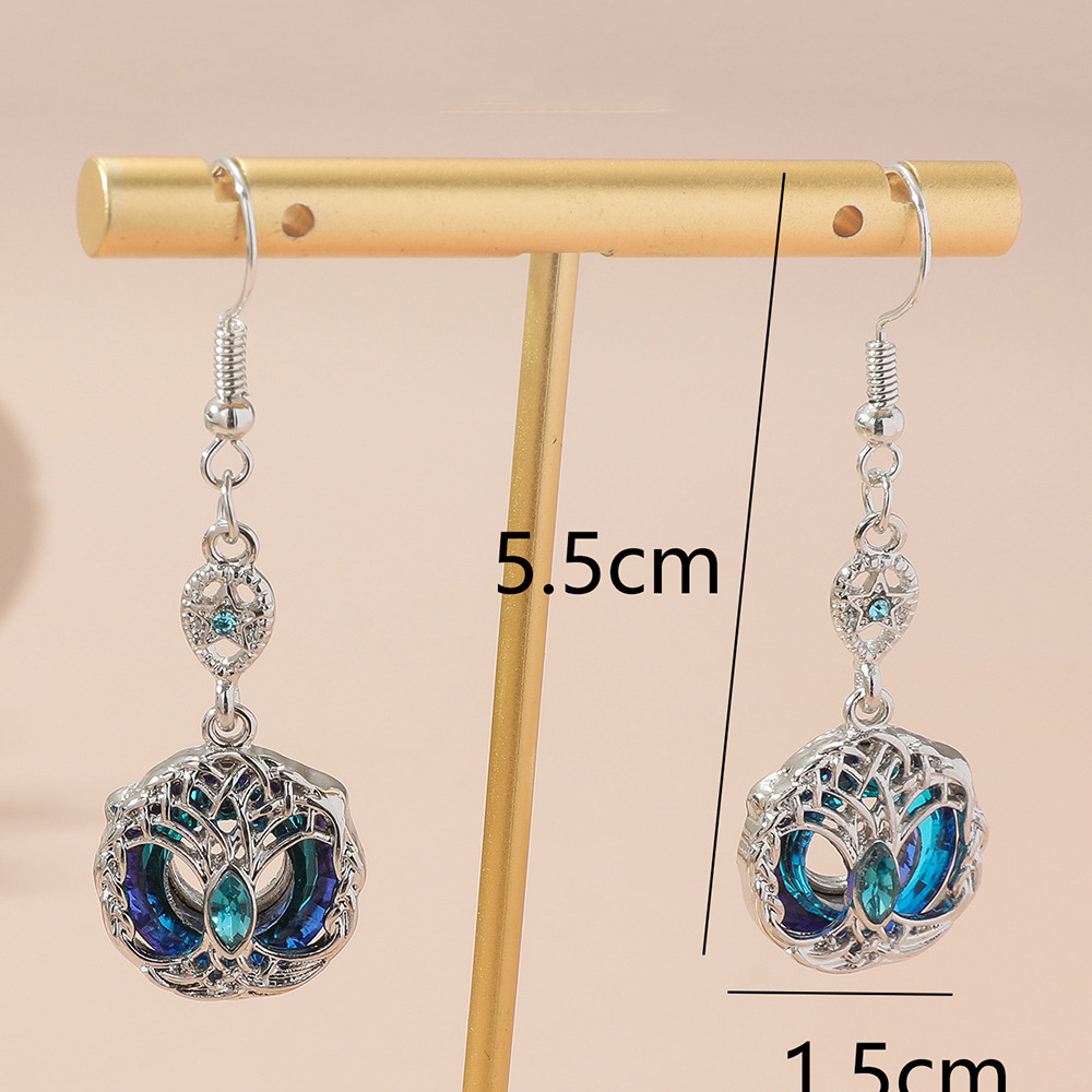 Title 3, Bohemian Style Gemstone Earrings With Diamonds