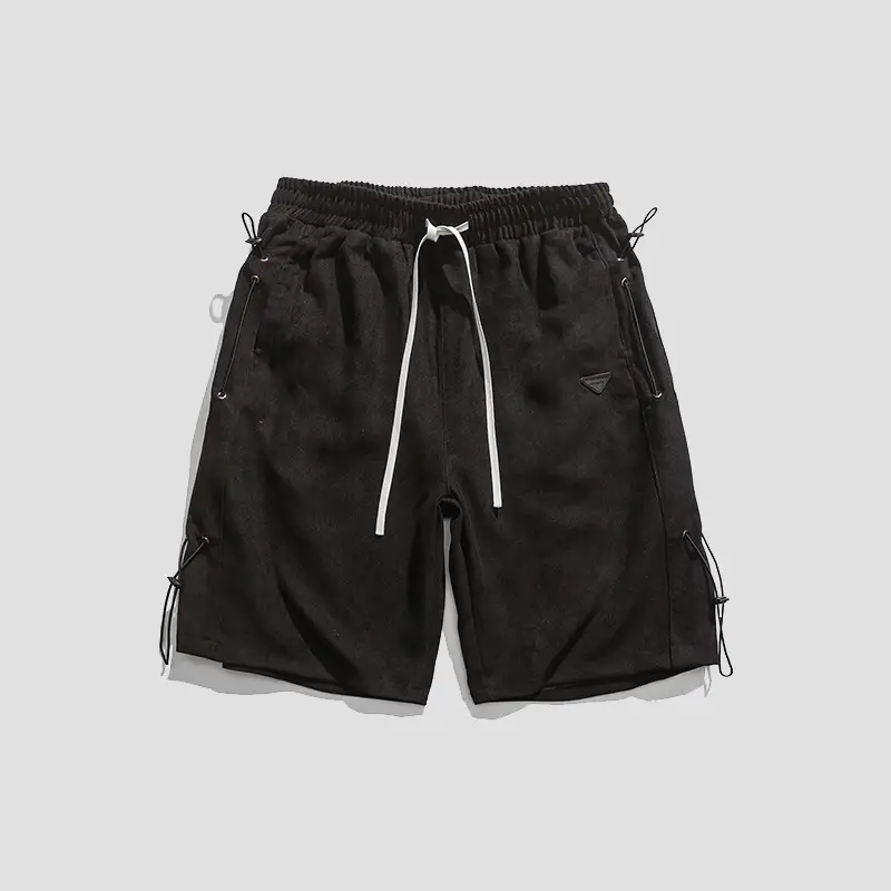 Japanese Men's Overalls Shorts Tide Brand Summer Thin Casual Five-point Pants Loose Straight-leg Pants