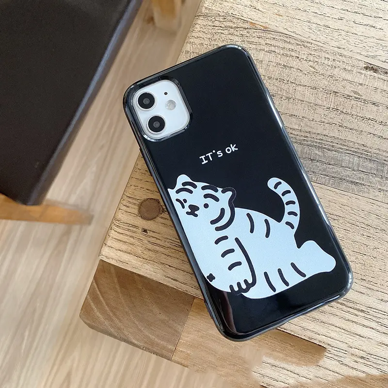 Japanese And Korean Cute Little Tiger Simple Creative Mobile Phone Case