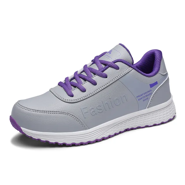 Anti slip Soft Sole Sneakers With Suede Purple - Shop at LoveMi
