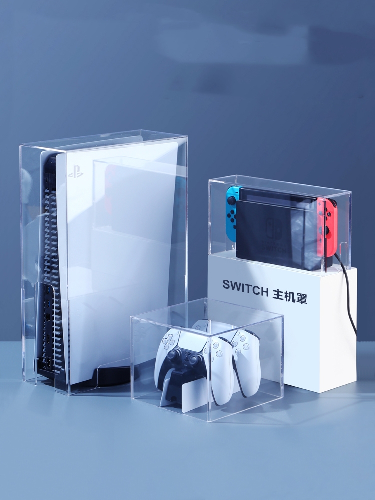 Handle Storage Box Acrylic Ps4slim Host Cooling Game Console Protection Case - Image 5