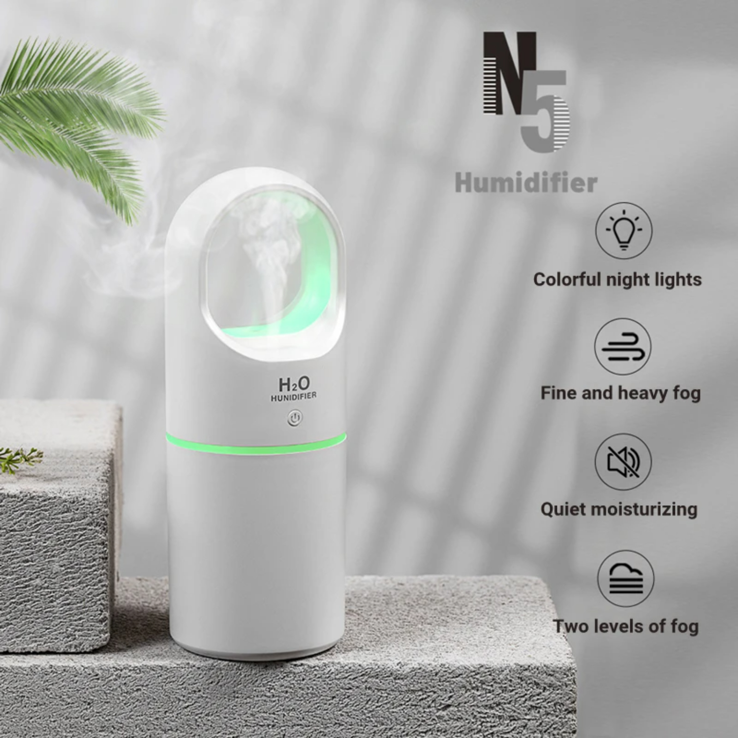 Title 6, NEW Enhanced Mini Ultrasonic Air Humidifier - C...