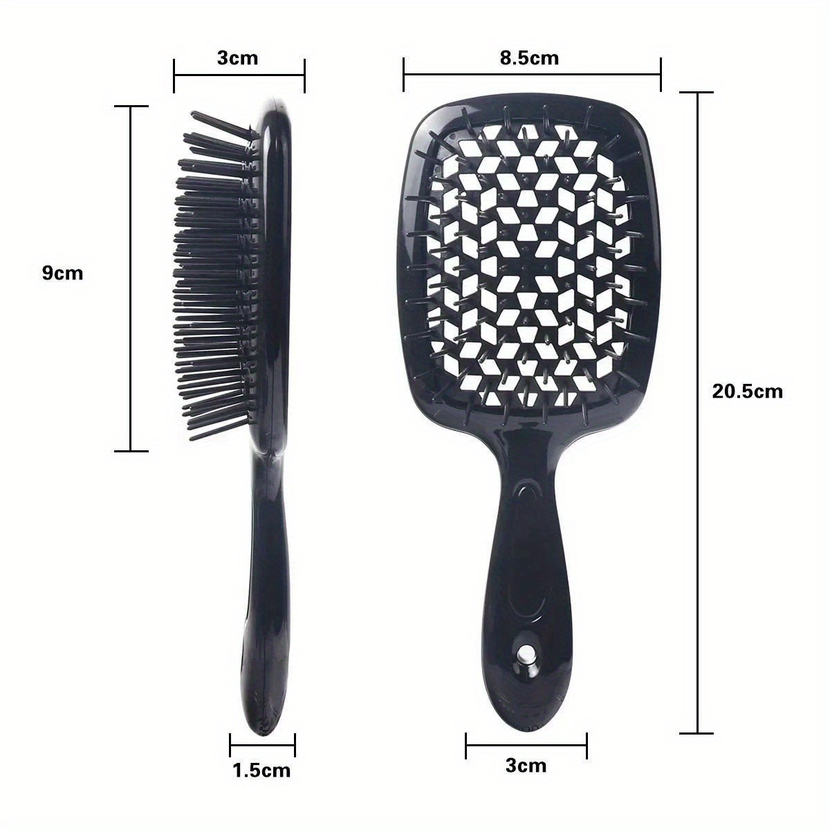 Hair Massage Scalp Brush and Wide Tooth Comb - Perfect for the shower, frizz free shine, locks you love, all hair vibes welcome, painless.