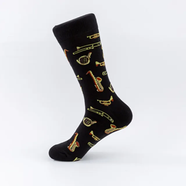 Art Casual Cotton Socks Street Trend 04Musical Instruments - Shop at LoveMi