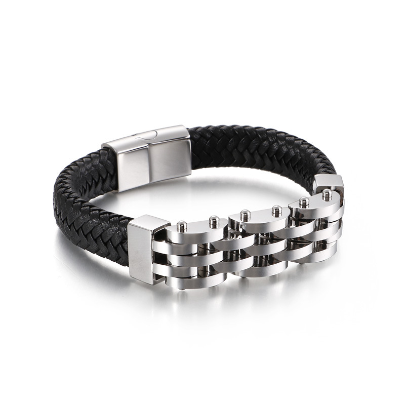 Title 8, Creative Stainless Steel Magnet Buckle Braided ...