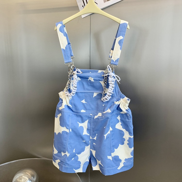 Title 5, Salopette shorts cargo donna versatili, gamba a...