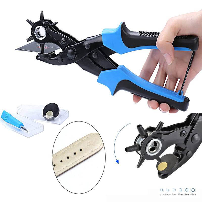 Title 5, 6-in-1 Belt Punch Pliers